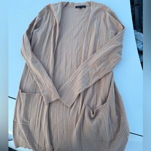 Elegant Beige Cardigan by Love Tree